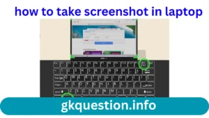 how to take screenshot in laptop