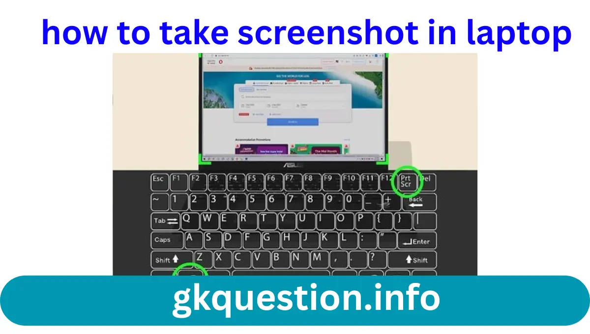 how to take screenshot in laptop